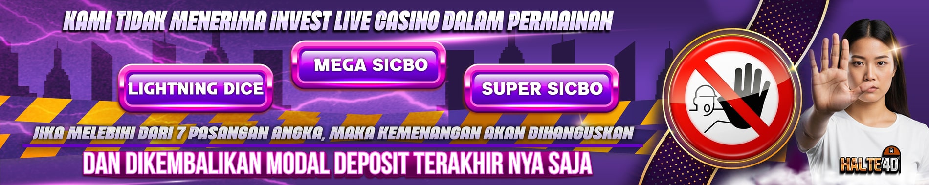 Dilarang Invest SICBO